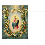 The Madonna and Child in a Floral Garland by Jan & Balen Hendrik van Brueghel