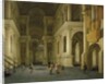 The Interior of a Renaissance Cathedral by Candlelight by Anthonie de Lorme