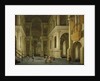 The Interior of a Renaissance Cathedral by Candlelight by Anthonie de Lorme