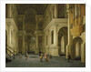 The Interior of a Renaissance Cathedral by Candlelight by Anthonie de Lorme