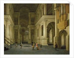 The Interior of a Renaissance Cathedral by Candlelight by Anthonie de Lorme