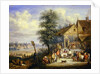A Feast at Harvest-Time with the House of Drij Toren in the Background by Angel-Alexio Michaut