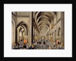 The interior of a Gothic church by Hendrik the Younger Steenwyck