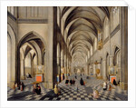 The interior of a Gothic church by Hendrik the Younger Steenwyck