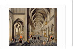 The interior of a Gothic church by Hendrik the Younger Steenwyck