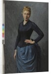 Portrait of a Young Woman in Blue, 1886 by Georges-Jean-Louis Cormeray