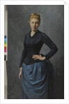 Portrait of a Young Woman in Blue, 1886 by Georges-Jean-Louis Cormeray