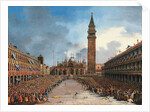 The Doge in the Pozzetto in Piazza San Marco by Giovanni Grubacs