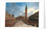 The Doge in the Pozzetto in Piazza San Marco by Giovanni Grubacs