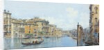 The Grand Canal with a View of Palace Papadopoli before the Rialto Bridge by Gino de Colle