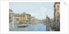 The Grand Canal with a View of Palace Papadopoli before the Rialto Bridge by Gino de Colle