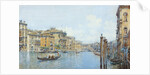 The Grand Canal with a View of Palace Papadopoli before the Rialto Bridge by Gino de Colle