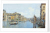 The Grand Canal with a View of Palace Papadopoli before the Rialto Bridge by Gino de Colle
