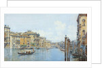 The Grand Canal with a View of Palace Papadopoli before the Rialto Bridge by Gino de Colle