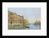 A View of the Grand Canal with Palazzo Cavalli-Franchetti and Santa Maria della Salute by Gino de Colle