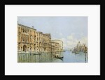 A View of the Grand Canal with Palazzo Cavalli-Franchetti and Santa Maria della Salute by Gino de Colle