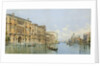 A View of the Grand Canal with Palazzo Cavalli-Franchetti and Santa Maria della Salute by Gino de Colle