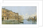 A View of the Grand Canal with Palazzo Cavalli-Franchetti and Santa Maria della Salute by Gino de Colle