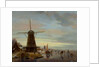 Skaters on a Frozen Waterway by Nicholas Jan Roosenboom