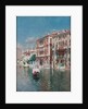 A Gondola in Front of the Palazzo Cavalli-Franchetti and Palazzi Barboro, Venice by Rubens Santoro