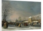 The Women's Speed-Skating Race on the Westersingel in Leeuwarden, January 21, 1809 by Nicolaas Baur