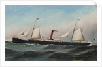 The S.S. Oevenum at sea , 1891 by Antonio Jacobsen