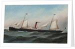 The S.S. Oevenum at sea , 1891 by Antonio Jacobsen