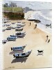 Boats on the Beach, 1986 by Lucy Willis