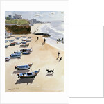 Boats on the Beach, 1986 by Lucy Willis