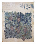 Leaf and Grape design for 'Vine' wallpaper by William Morris