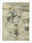 Four Children at the Seashore, 1910 by Arthur Rackham
