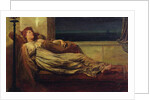 Classical Lady Reclining on a Chaise Longue by Frank Hobden