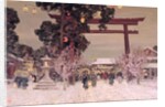 View of a Shinto Shrine, c.1889 by Alfred East