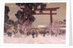 View of a Shinto Shrine, c.1889 by Alfred East