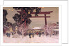 View of a Shinto Shrine, c.1889 by Alfred East