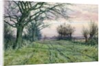 A Fenland Lane with Pollarded Willows, 1887 by William Fraser Garden