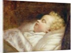 Young Frederick Asleep at Last c.1855 by George Elgar Hicks