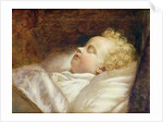 Young Frederick Asleep at Last c.1855 by George Elgar Hicks