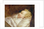 Young Frederick Asleep at Last c.1855 by George Elgar Hicks