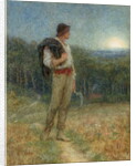 Harvest Moon, 'globed in mellow splendour', 1879 by Helen Allingham