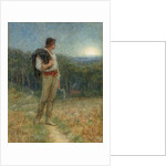 Harvest Moon, 'globed in mellow splendour', 1879 by Helen Allingham