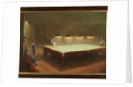 Billiard Match at Thurston, 1930 by English School