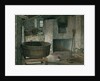 Cottage Interior with Robin, 1930 by Violet Linton