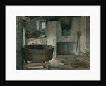 Cottage Interior with Robin, 1930 by Violet Linton