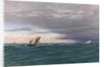 Yachts in a Seaway, Mediterranean, 1871 by John Brett