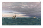 Yachts in a Seaway, Mediterranean, 1871 by John Brett