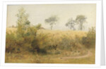 The Bat Begins with Giddy Wing - Barley Field Over the Hedge, 1885 by John William North
