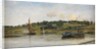 Barges on the Medway, 1977 by William Lionel Wyllie