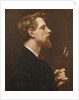 Self Portrait with Two Square Brushes, c.1880 by Thomas Cooper Gotch
