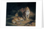 A Pair of Leopards, 1845 by William Huggins
